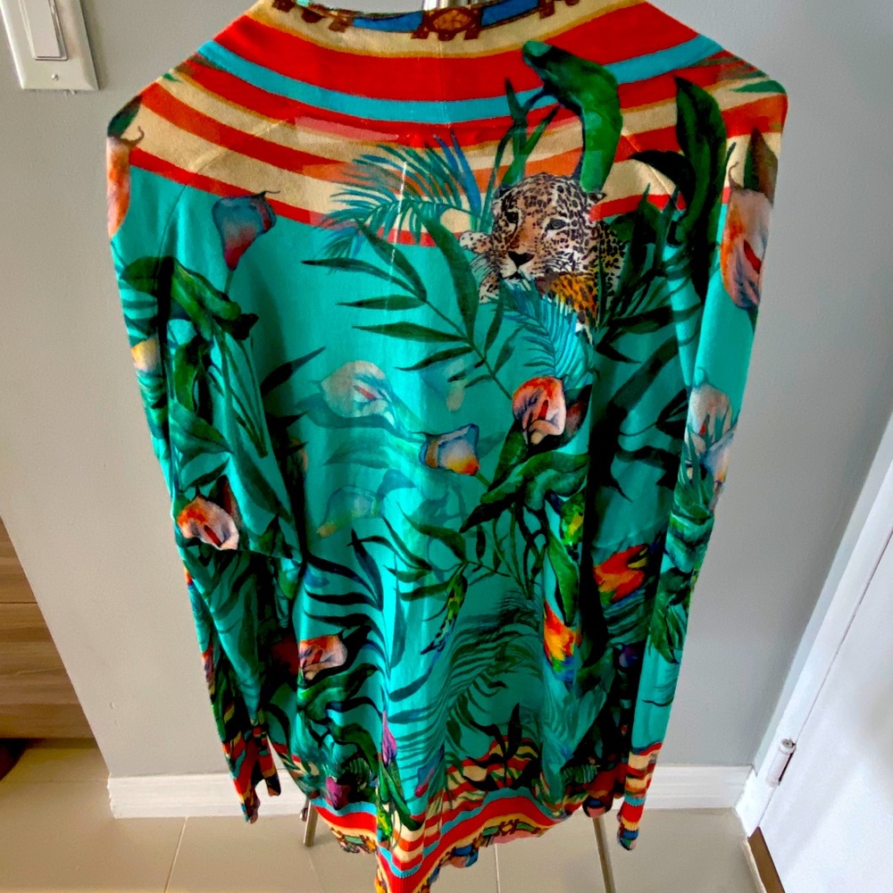 Johnny was tropical jungle cardigan. With tags.